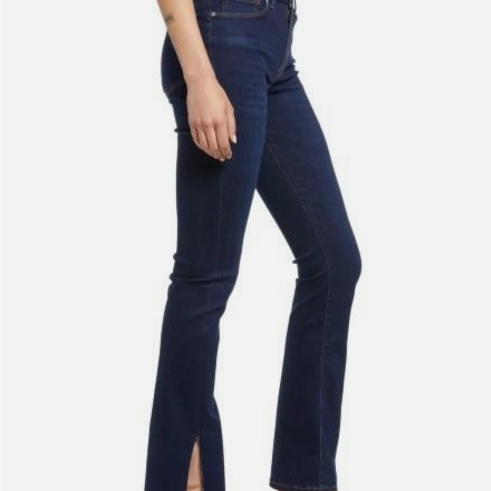 Frame Denim Dark Blue Le Mini Boot Jeans, size 27.